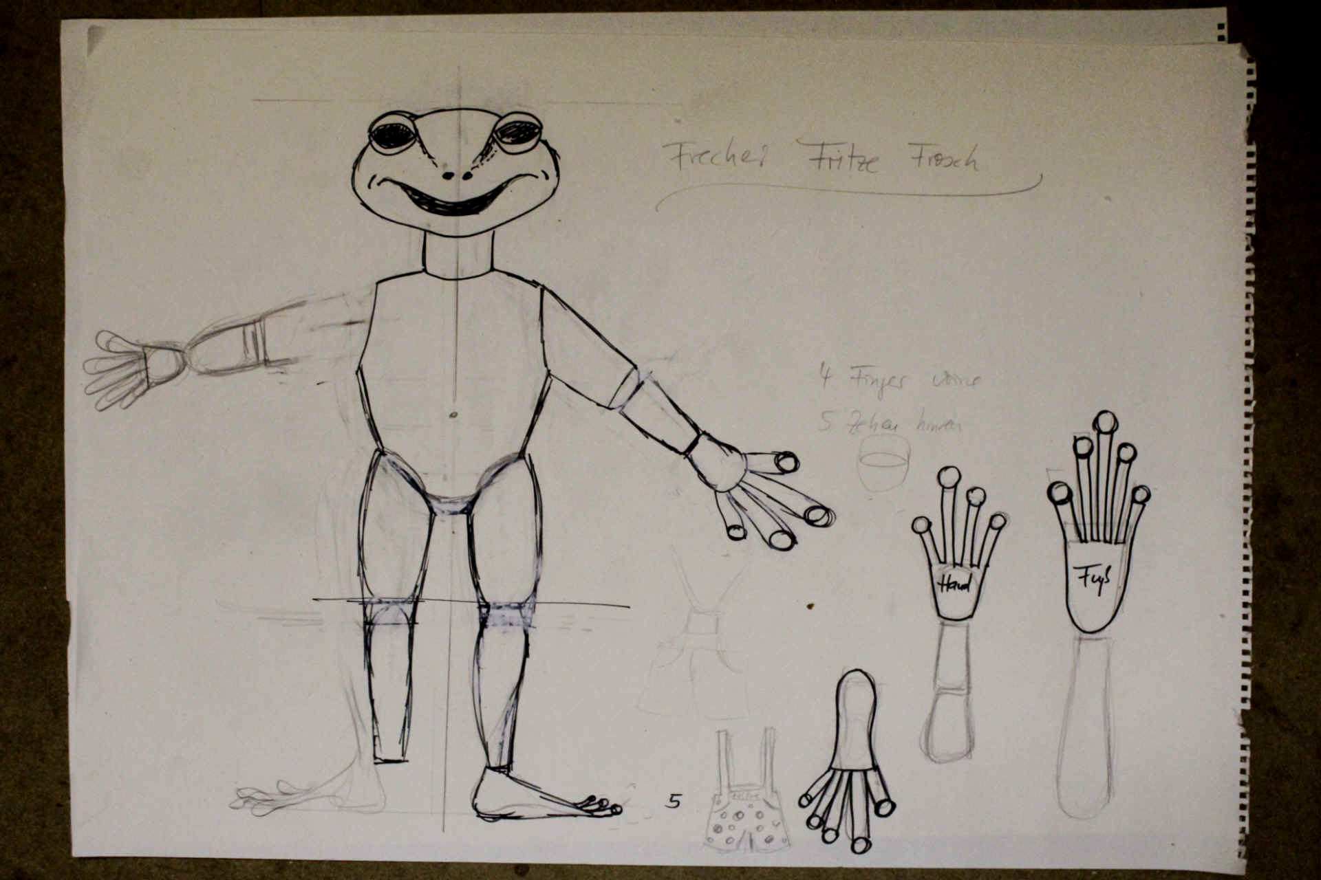 Skizze Fritze Frosch