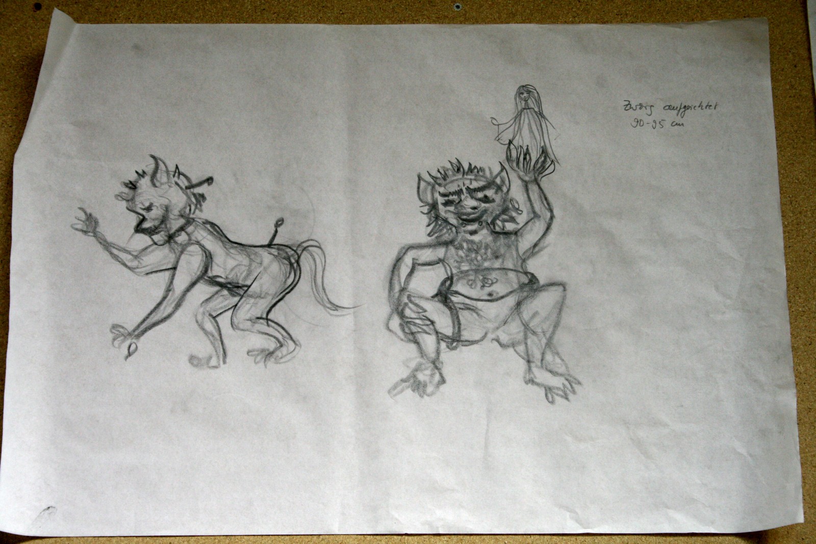 Skizze Großfigur Zworg